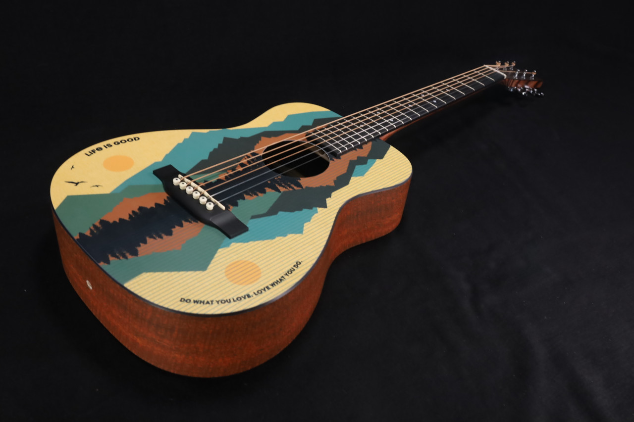 Martin Guitar Custom LX1 Life is Good with Softshell Case 788
