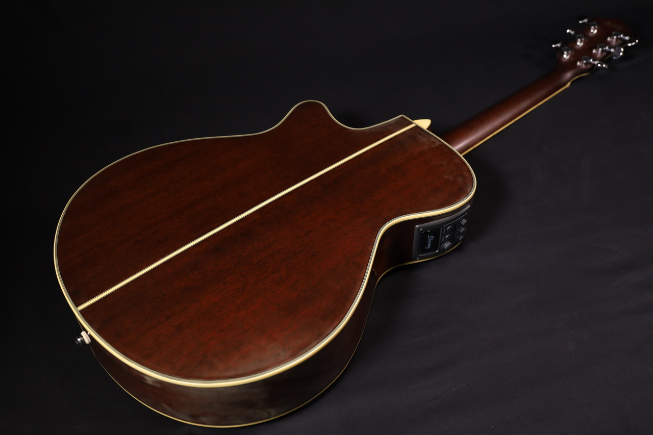 Ibanez AEG12II-NMH Acoustic-Electric Guitar, Natural High Gloss