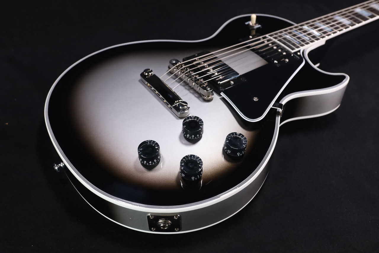 Gibson Custom Shop Les Paul Custom Silverburst 727 - Liberty Music Gibson Custom Shop Les Paul Custom Silverburst 727 - Liberty Music