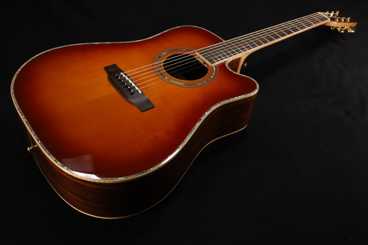 Zager ZAD900CE Solid Spruce/Rosewood Acoustic Electric AURA Pro