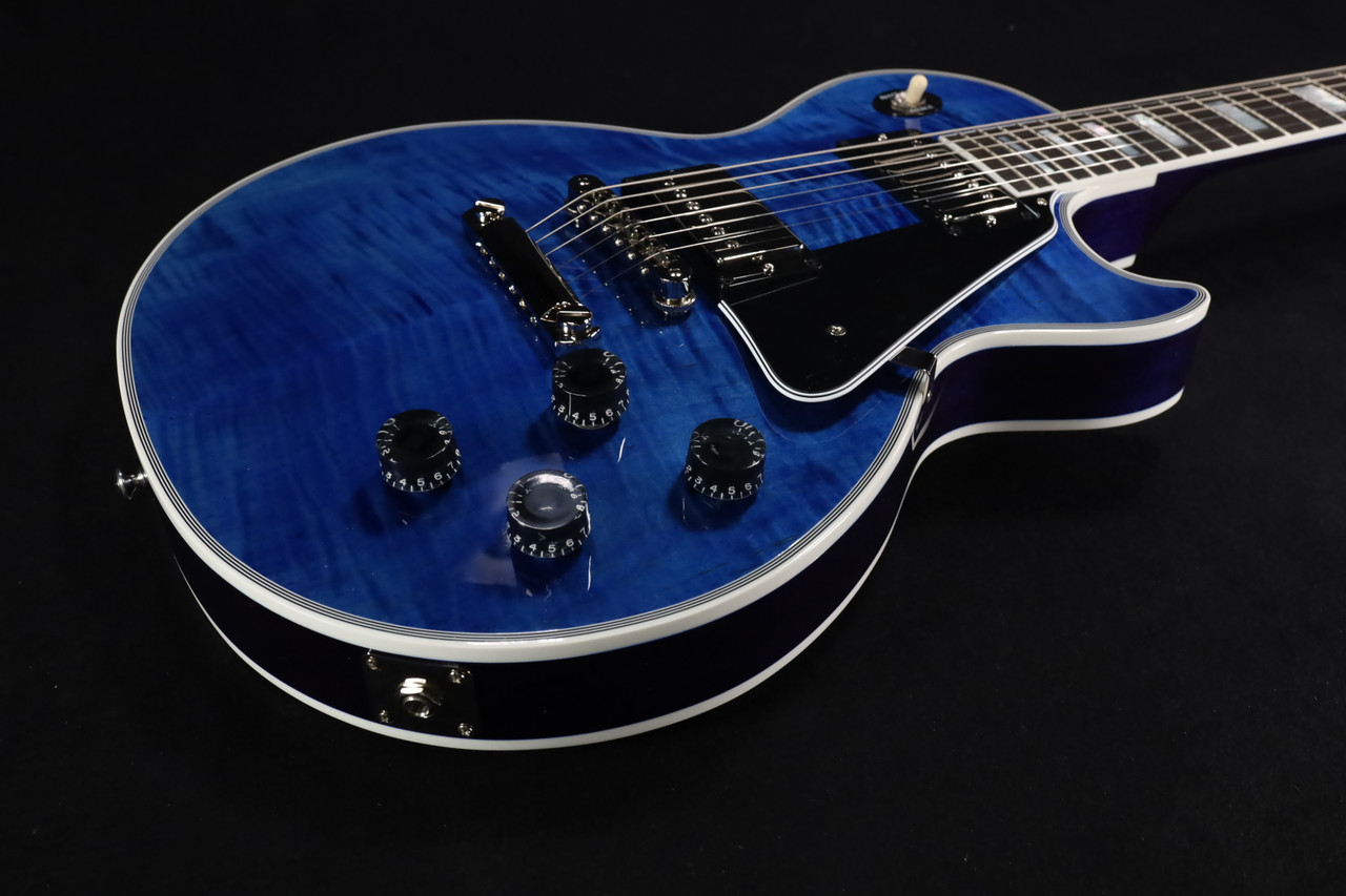 Gibson Custom Shop M2M Les Paul Custom Figured Trans Blue Gloss