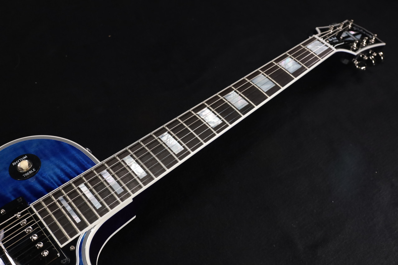 Gibson Custom Shop M2M Les Paul Custom Figured Trans Blue Gloss