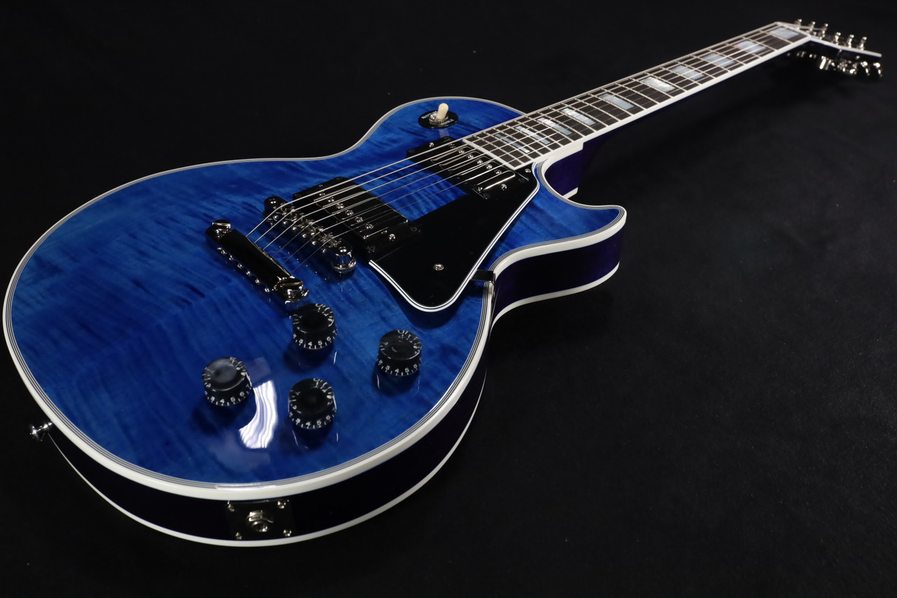 Gibson Custom Shop M2M Les Paul Custom Figured Trans Blue Gloss