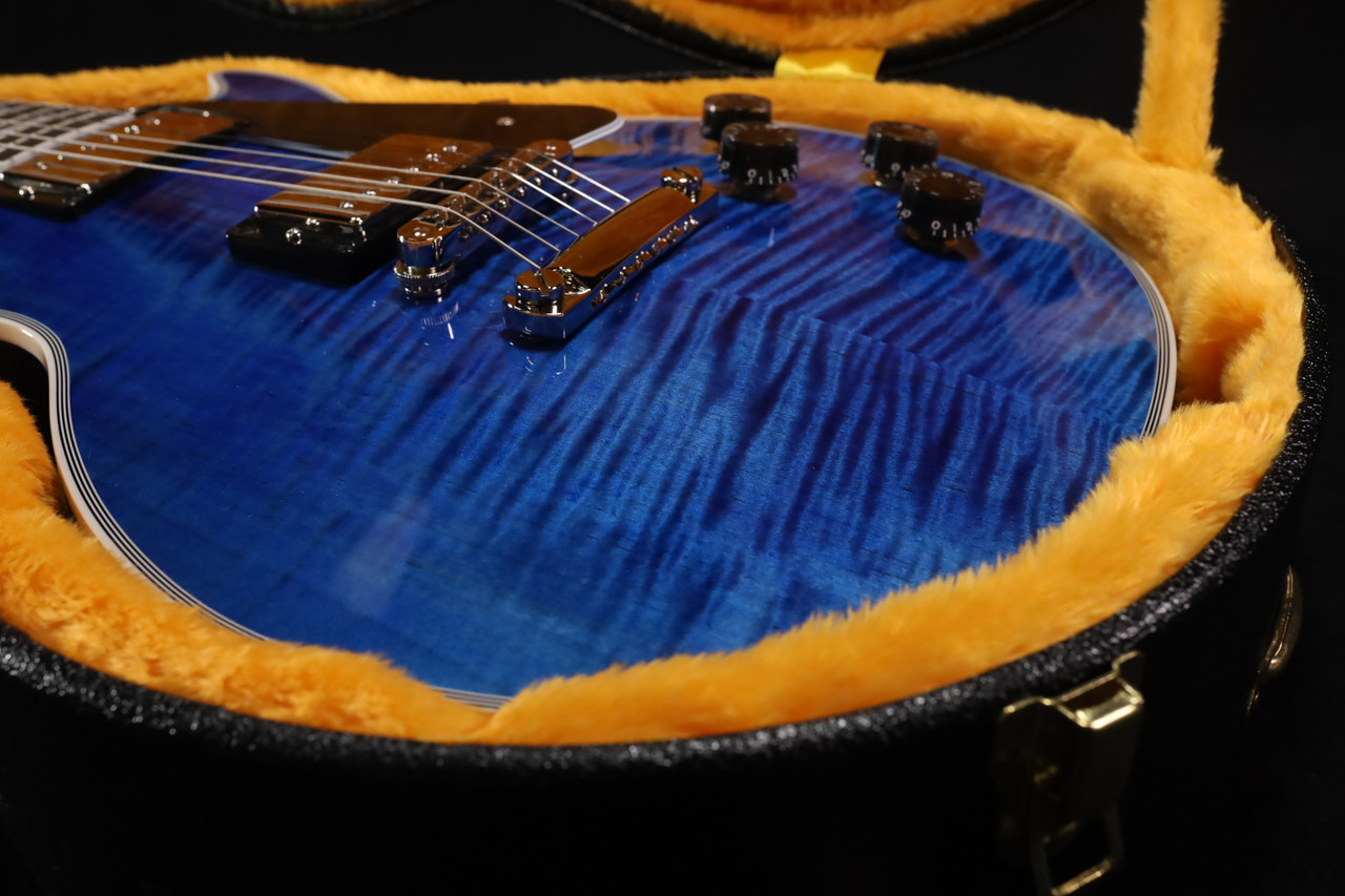 Gibson Custom Shop M2M Les Paul Custom Figured Trans Blue Gloss