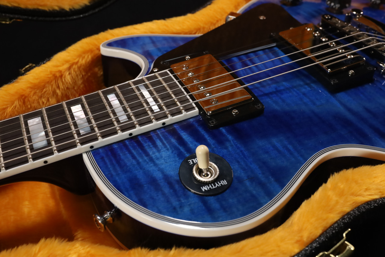 Gibson Custom Shop M2M Les Paul Custom Figured Trans Blue Gloss