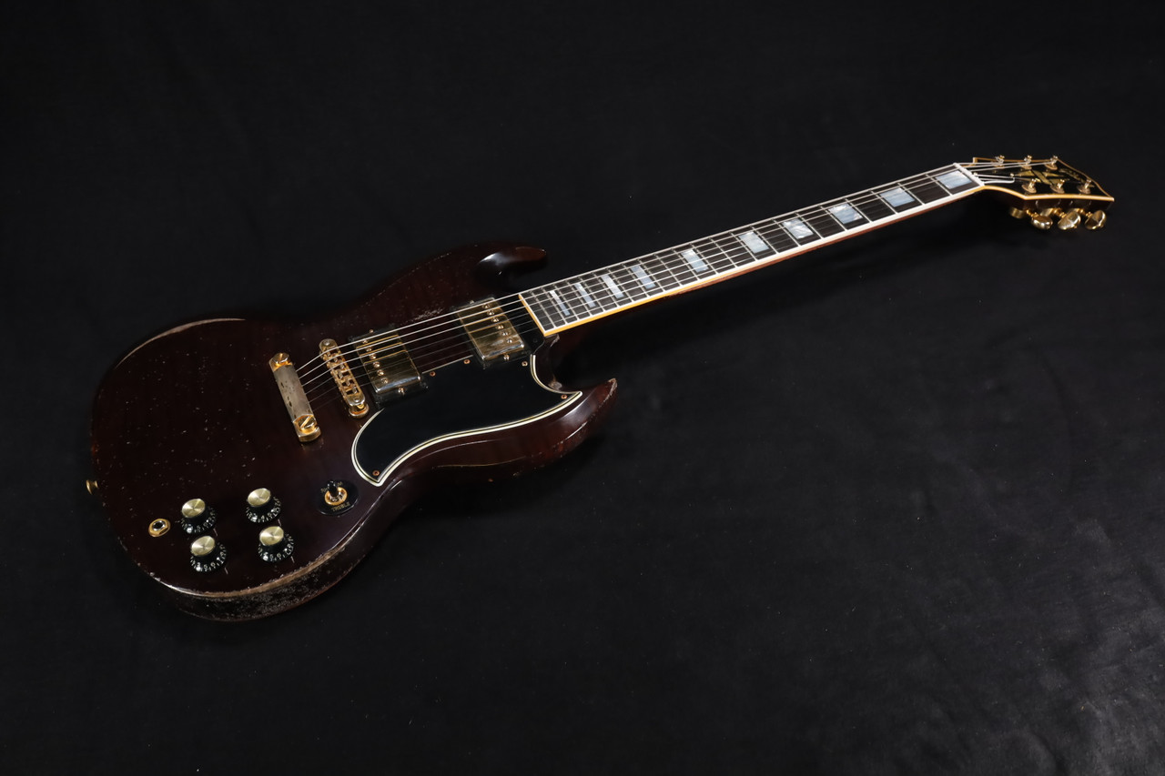 Gibson Custom SG Custom Figured Electric Guitar - Dark Walnut