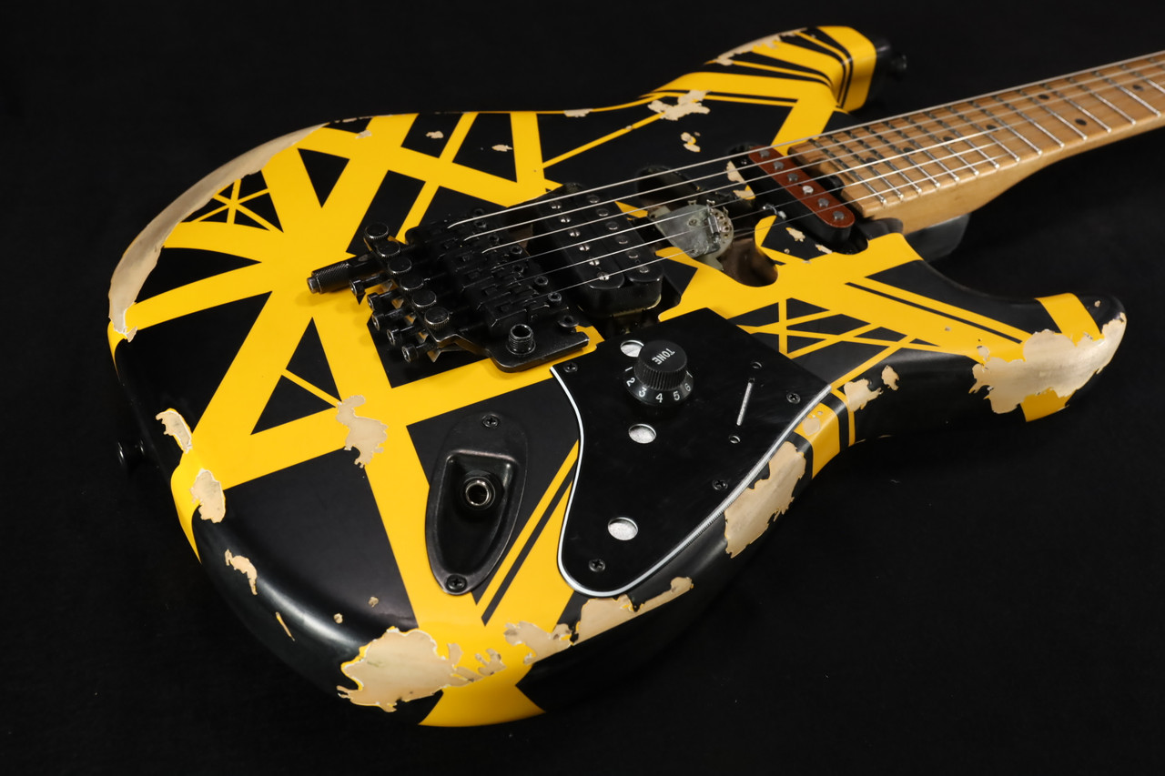 EVH Striped Series Frankenstein Frankie Electric Guitar - Black