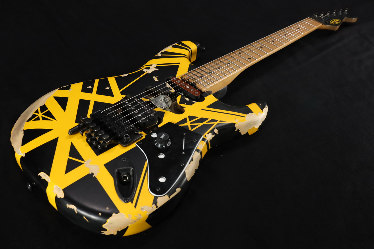 EVH Striped Series Frankenstein Frankie Electric Guitar - Black