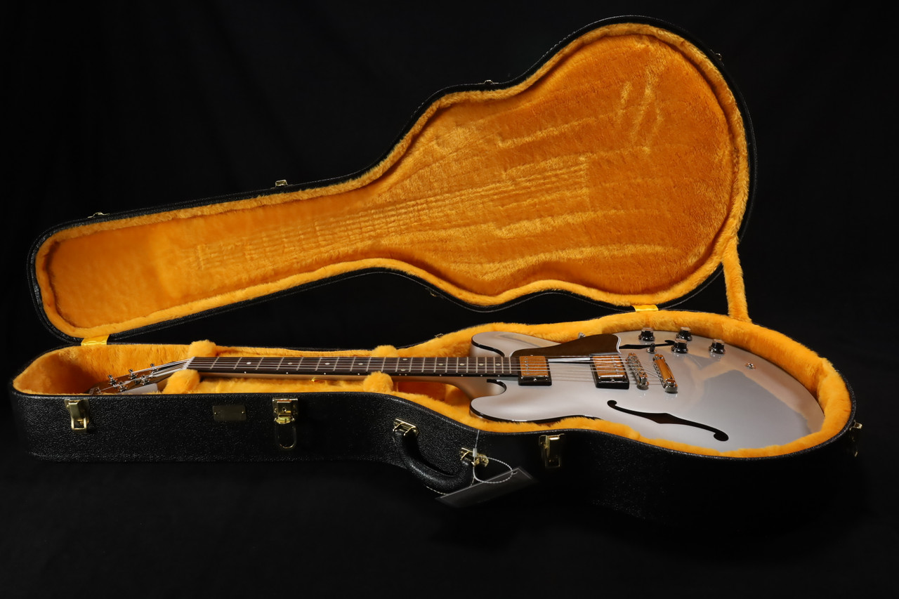 Gibson Custom Shop 61 ES 335 Silver w/Ebony Stinger Gloss NH 054