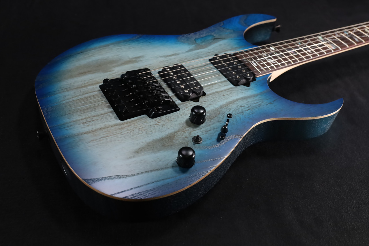Ibanez J Custom Limited Edition RG8620AHGFB Ghost Fleet Blue Burst
