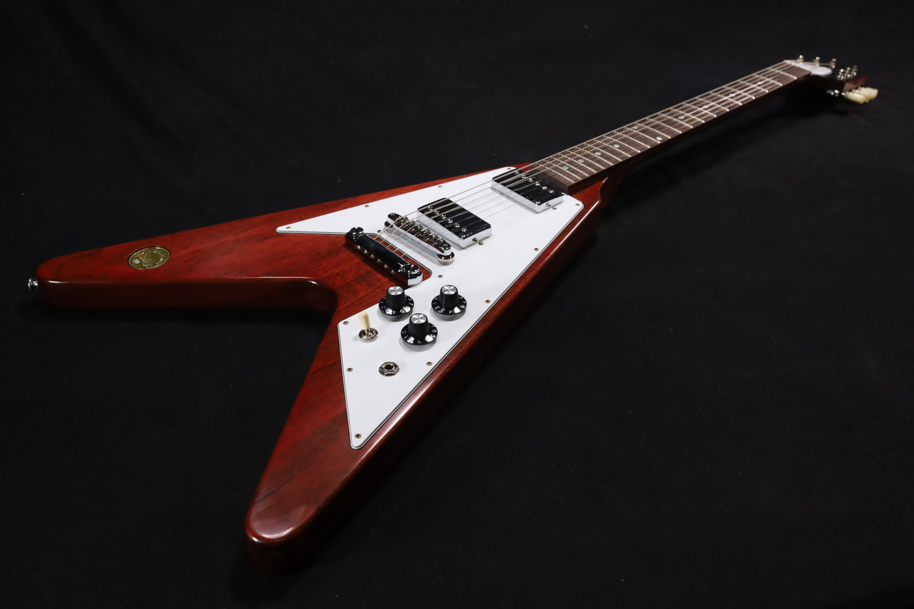 Gibson Custom 1971 Flying V Medallion Reissue - Medallion Cherry