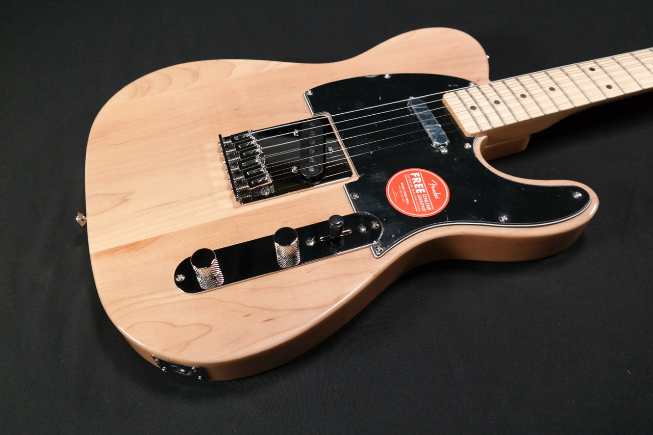 Squier FSR Affinity Series Telecaster - Maple Fingerboard - Black Pickguard  - Natural 079