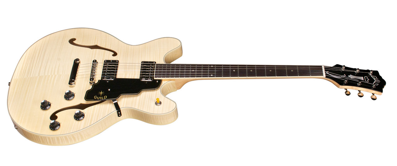 Guild Starfire IV ST Flame Maple - Newark Double-Cut Semi-Hollow w