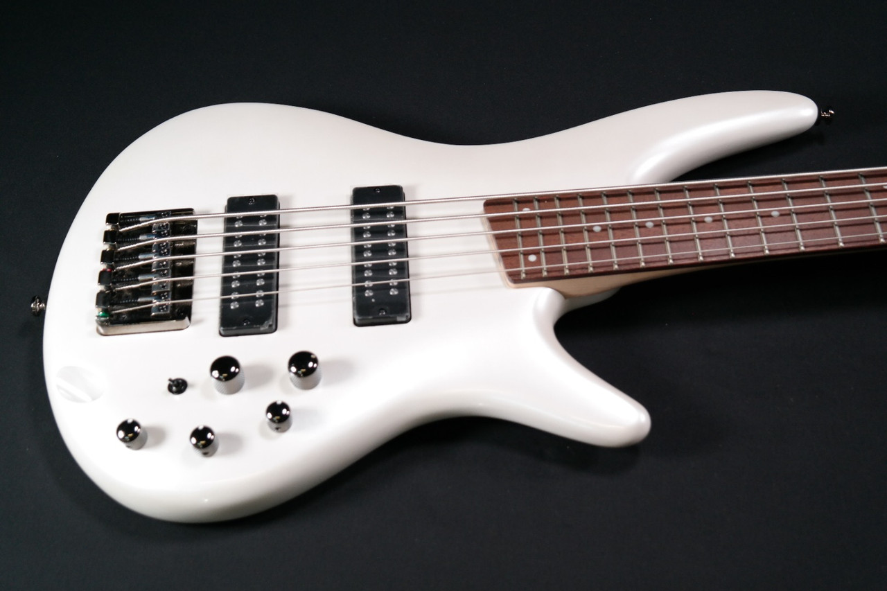 Ibanez SR305E 5 String Electric Bass Pearl White 890 Liberty Music