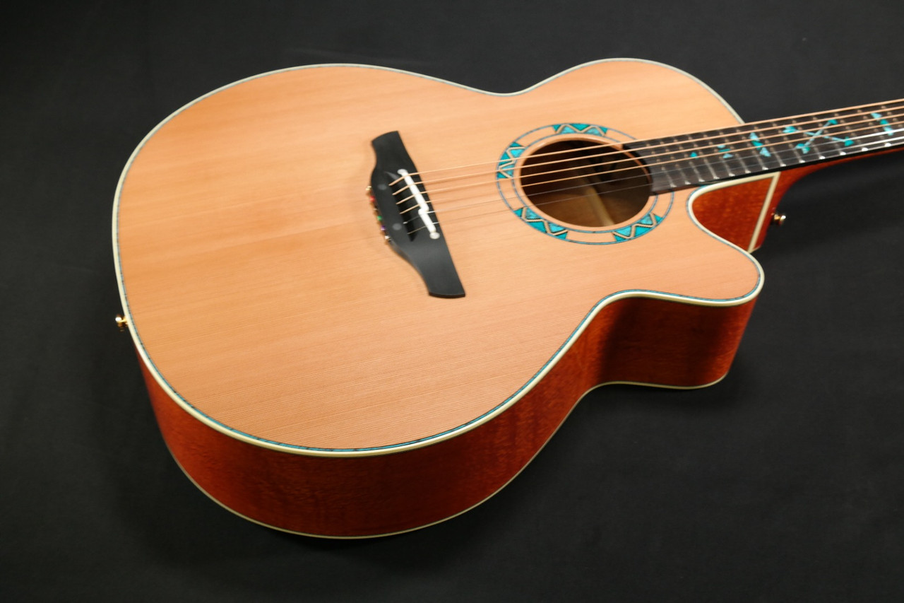 特価最新作TAKAMINE タカミネ PSF-48C SANTA FE サンタフェ エレアコ アコースティックギター ハードケース/説明書/鍵付き ∩ 66026-1 タカミネ