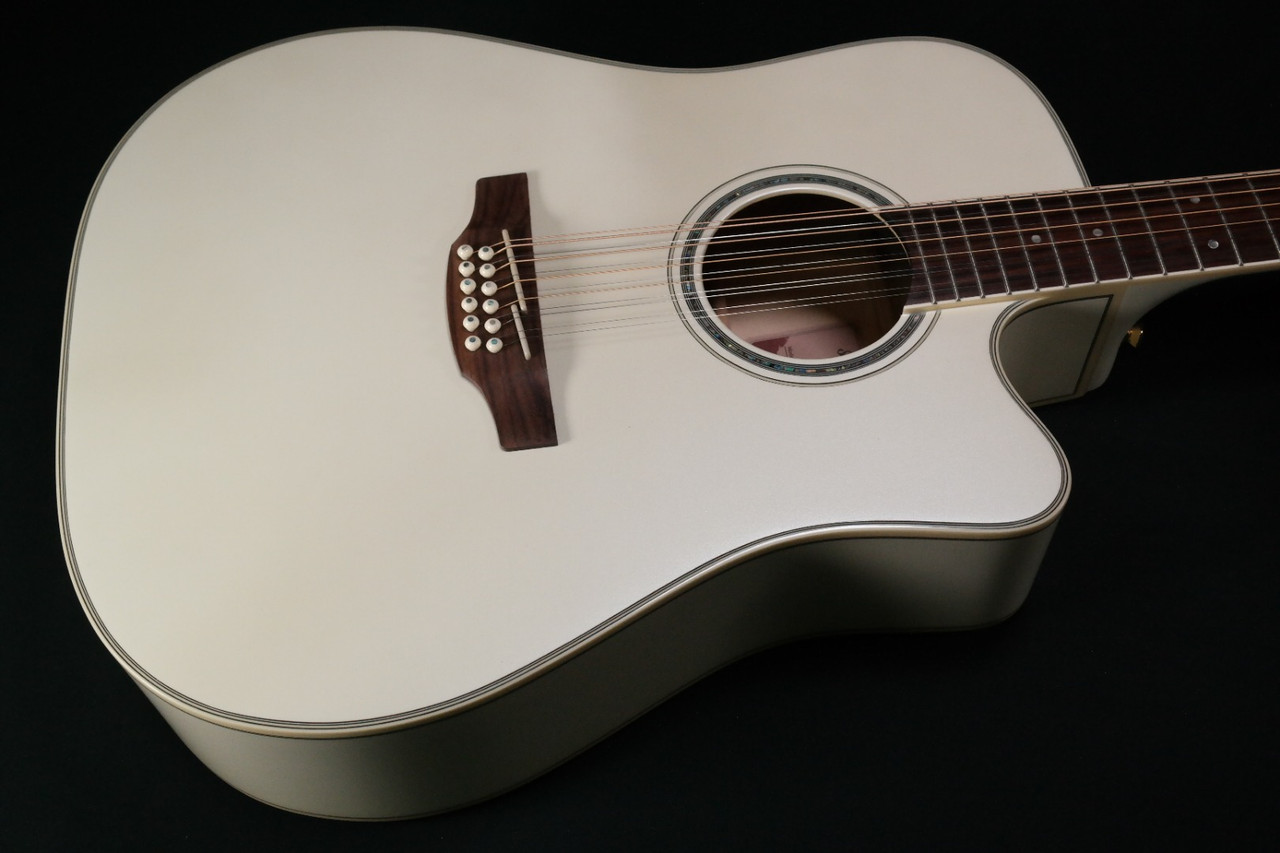 TAKAMINE GD37CE-12 PW 12- String Gloss Pearl White Dreadnought