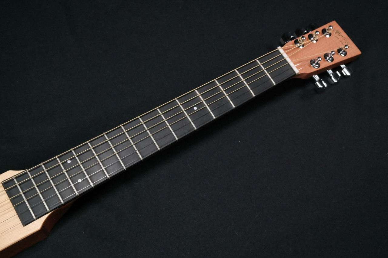 backpacking mini guitar Traveler Redlands Acoustic Guitar  Traveler Guitar If youre tired of listening to tinny smartphone speakers on your camping trips Martin Backpacker Steel String Acoustic