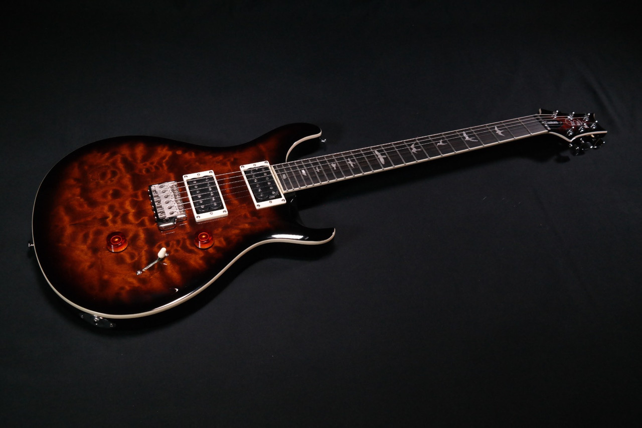 PRS SE Custom 24 Black Gold Sunburst 196 - Liberty Music