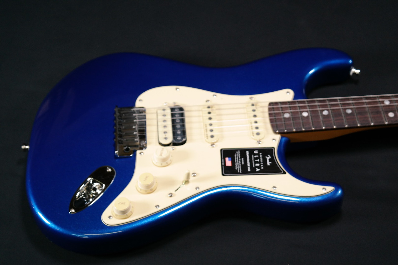 美品！Fender American Ultra HSS コブラブルー Fender American Ultra Stratocaster HSS - Rosewood Fingerboard
