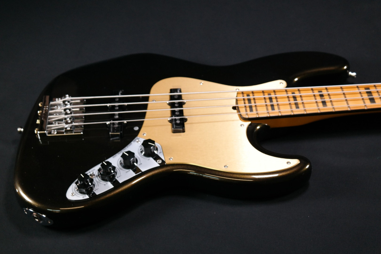 Fender American Ultra Jazz Bass - Maple Fingerboard - Texas Tea