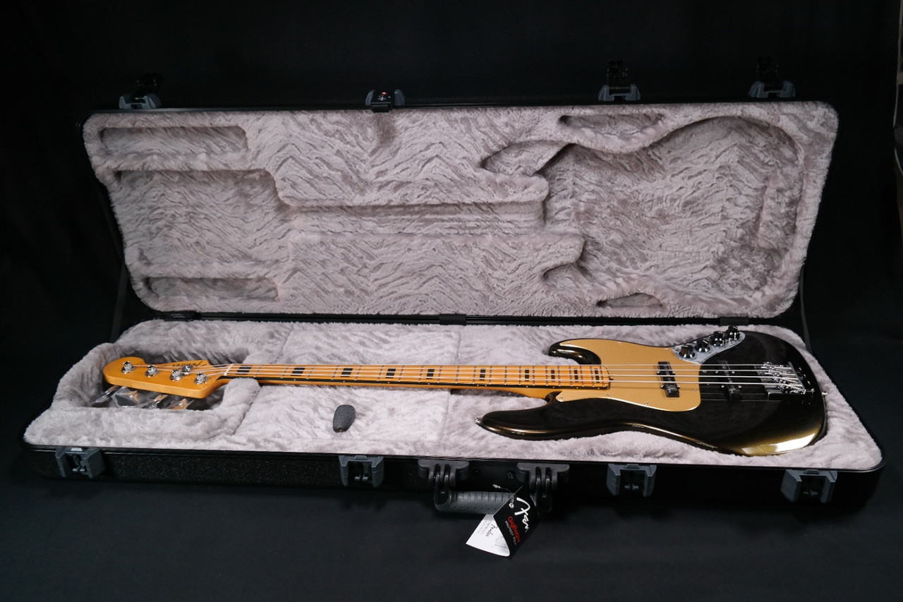 Fender American Ultra Jazz Bass - Maple Fingerboard - Texas Tea 