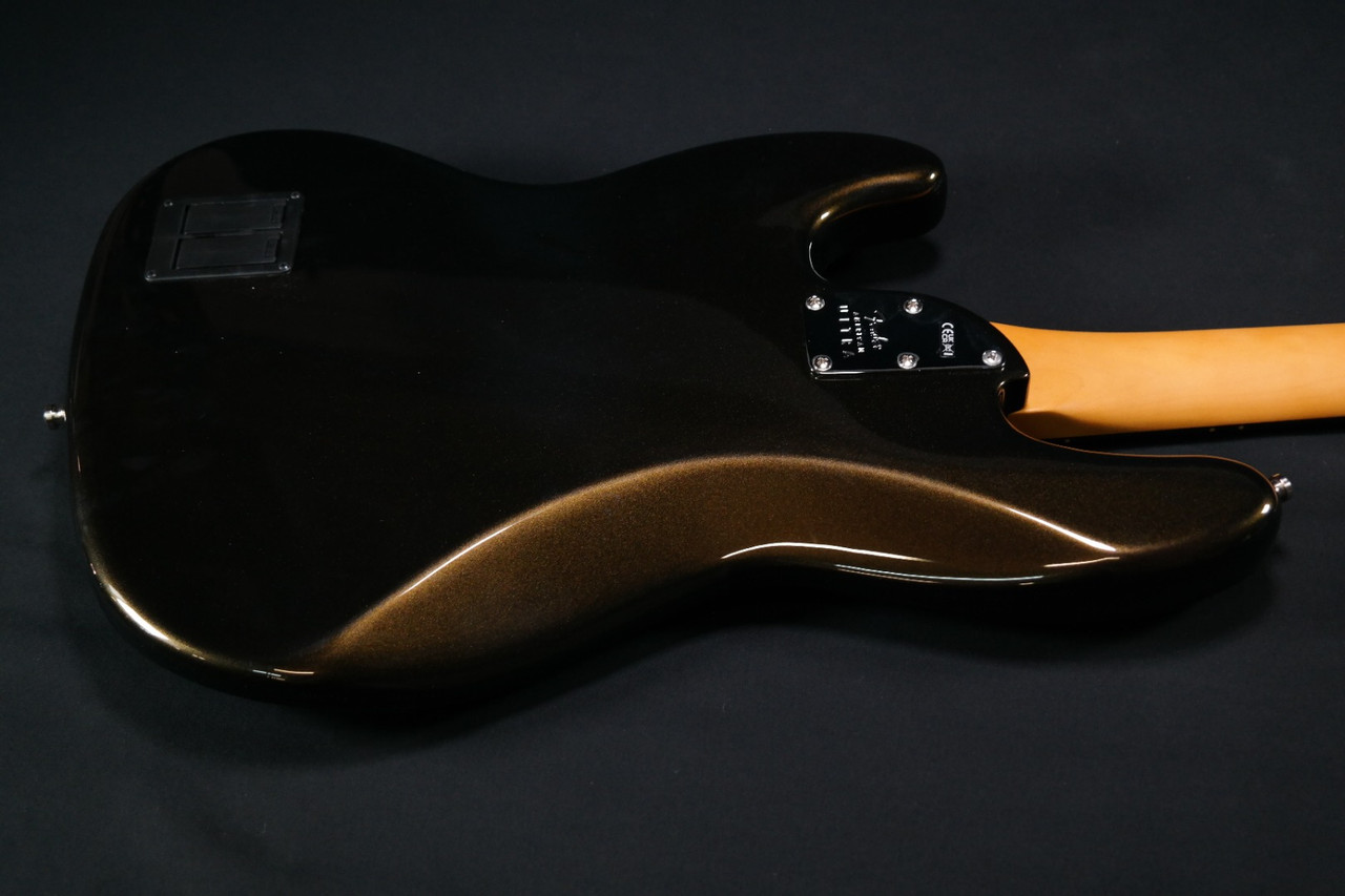 Fender American Ultra Jazz Bass - Maple Fingerboard - Texas Tea
