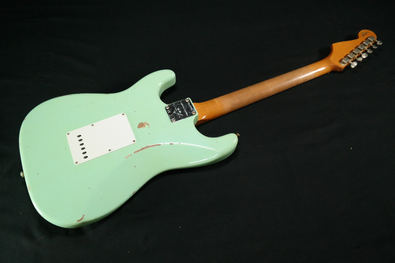 Fender Custom Shop Limited 63 Stratocaster Relic Super Faded Aged Surf  Green 081