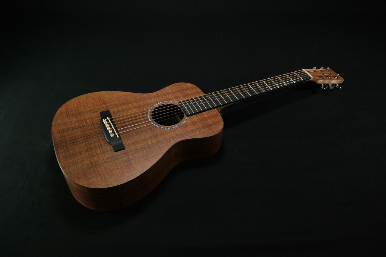 599 Martin Little Martin LXK2 Acoustic Guitar with Gig Bag Koa and Sitka Spruce HPL Construction Modified 0 14 Fret Modified Low Oval Neck Shape 599 Liberty Music