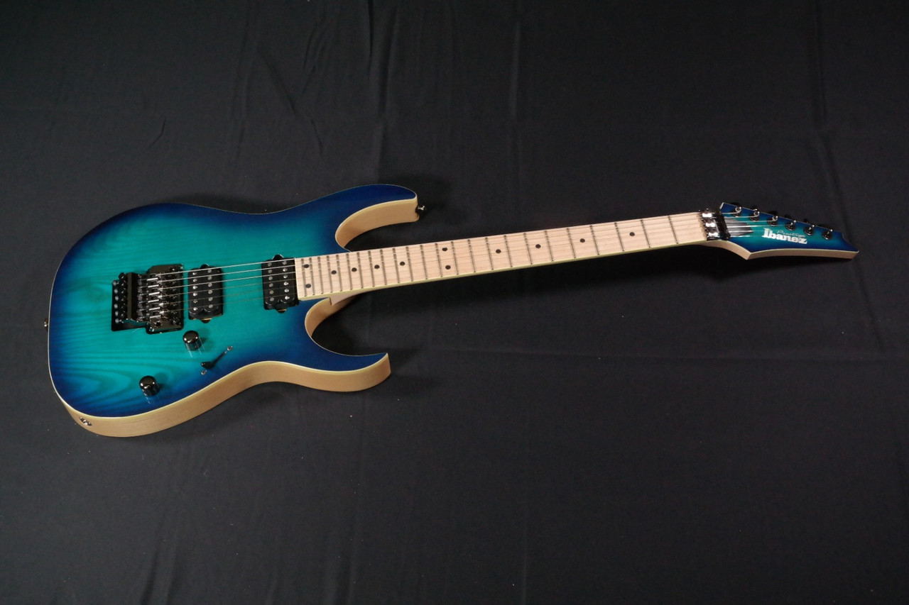 sws117！　Ibanez prestige RG652AHM Ibanez Prestige RG652AHM - Nebula Green Burst | Sweetwater