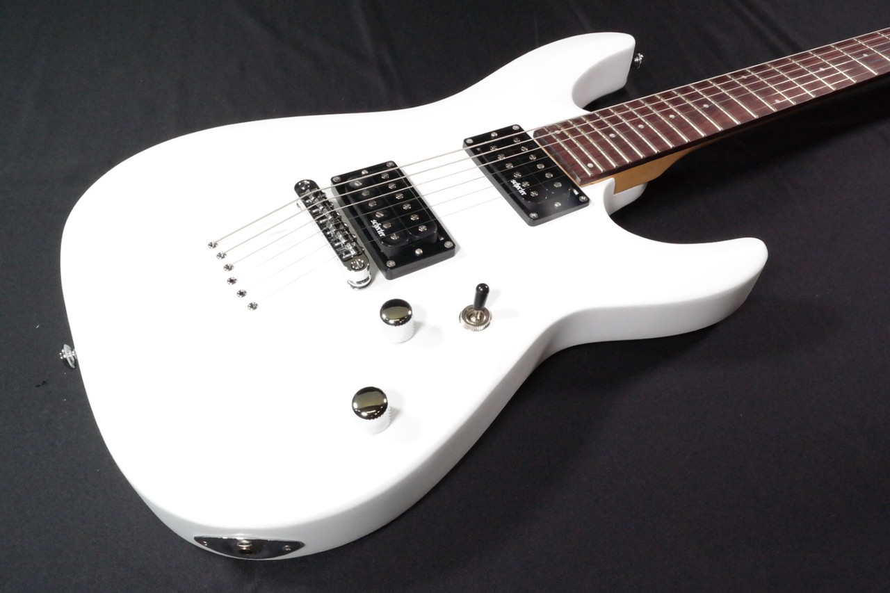 Schecter 432 C-6 Deluxe Solid-Body Electric Guitar - Satin White