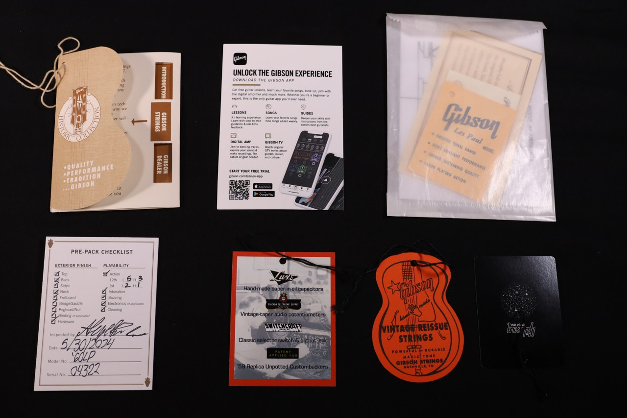 本日限定値下 Gibson Custom Murphy Lab 認定証 & 付属 Gibson Custom Shop Murphy Lab 1960 Les Paul Standard Heritage