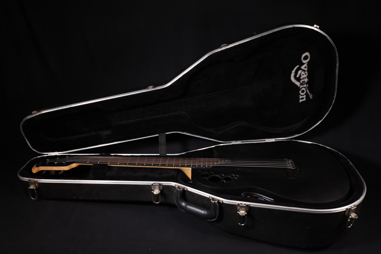 Ovation Elite TX 1778TX-5 Mid Depth Acoustic Guitar Black USED 481