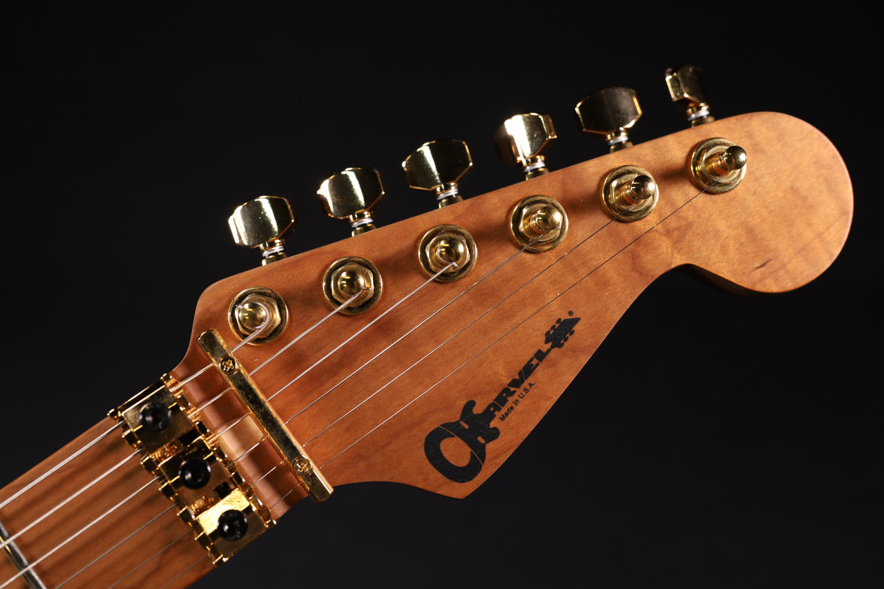 Charvel Custom Shop San Dimas 2H FR - Roasted Green Flame 717 Charvel Custom Shop San Dimas 2H FR - Roasted Green Flame 717