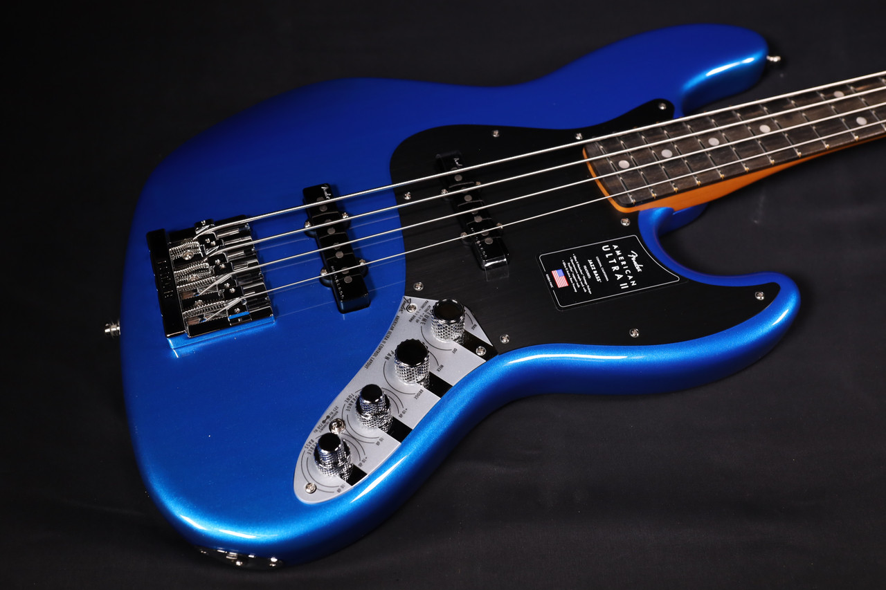 Fender American Ultra II Jazz Bass Ebony Fingerboard Noble Blue