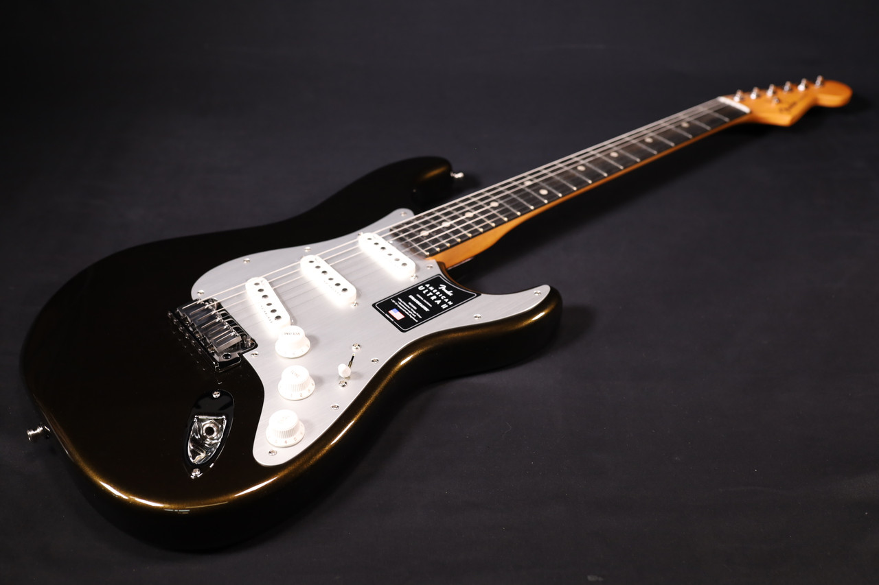 Fender American Ultra II Stratocaster Ebony Fingerboard Texas Tea