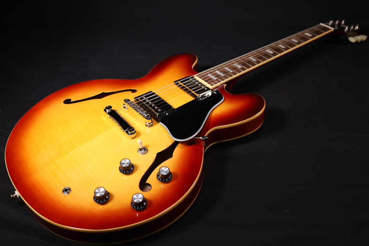 Epiphone ES-335 Figured, Raspberry Tea Burst USED 590 - Liberty Music