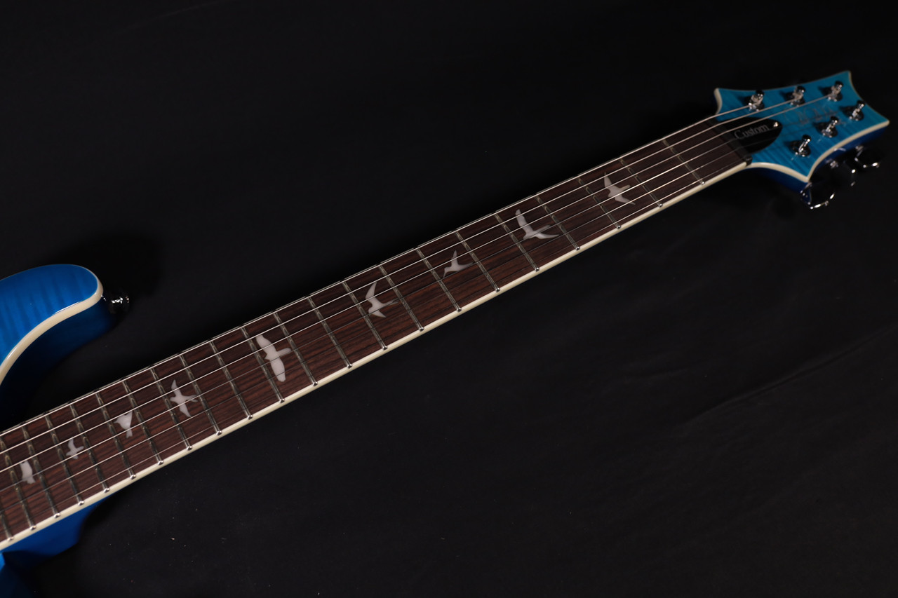 PRS SE Custom 24 Semi-Hollow Piezo - Lake Blue 245 - Liberty Music