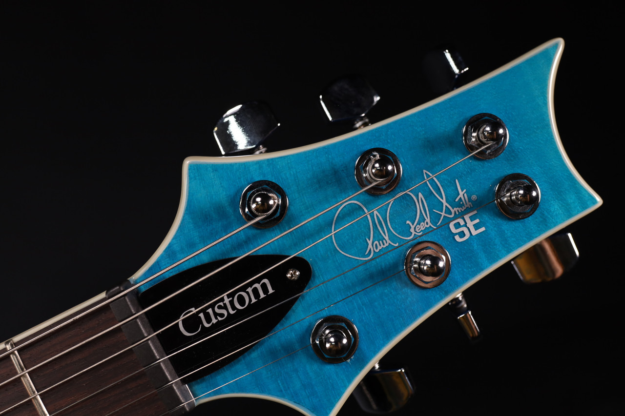 PRS SE Custom 24 Semi-Hollow Piezo - Lake Blue 245 - Liberty Music
