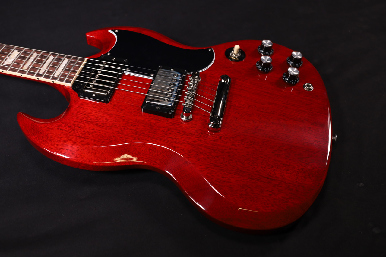 Gibson SG Standard ’61（USA） Gibson SG Standard '61 Stop Bar Vintage Cherry USA - SG6100VENH1