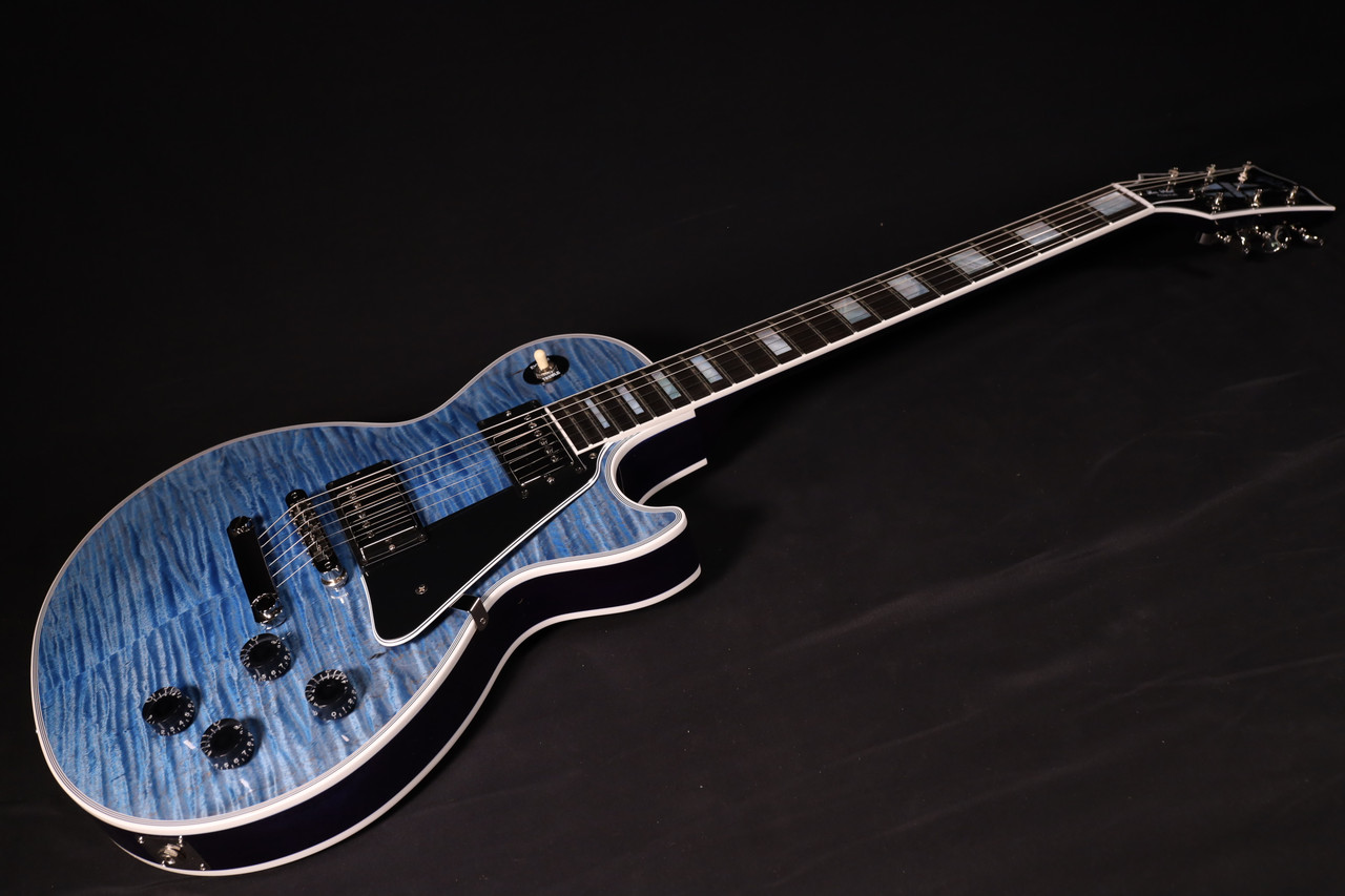 Gibson Custom Shop Les Paul Custom Figured Trans Blue Gloss CUSTOM