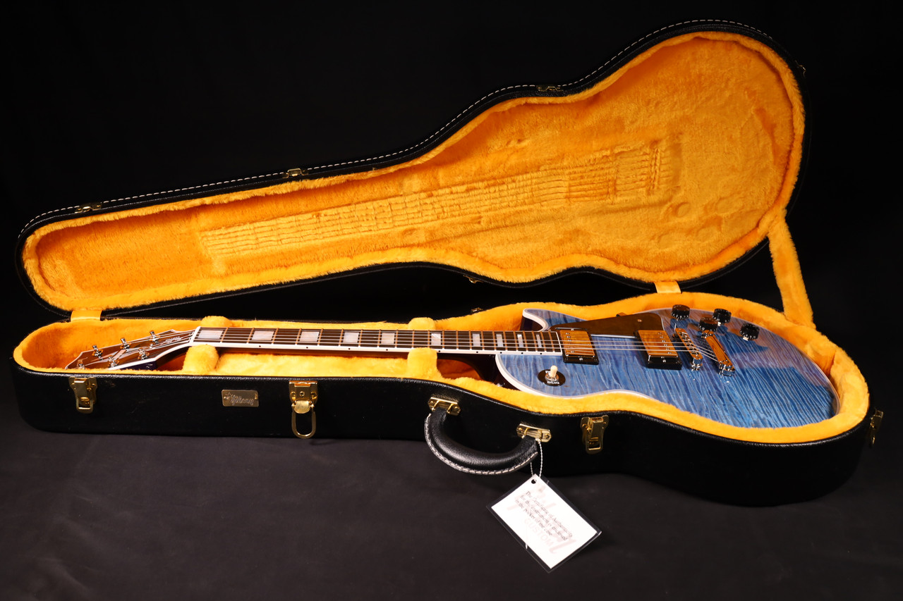 Gibson Custom Shop Les Paul Custom Figured Trans Blue Gloss CUSTOM