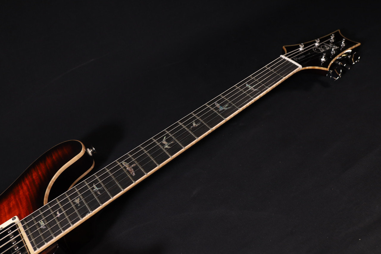 PRS SE Hollowbody II Piezo, Orange Tiger Smokeburst 123 - Liberty