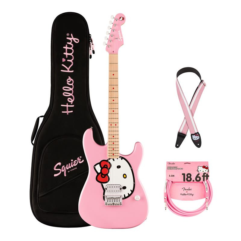 Fender Squier Limited Edition Helly Kitty Stratocaster - Pink with
