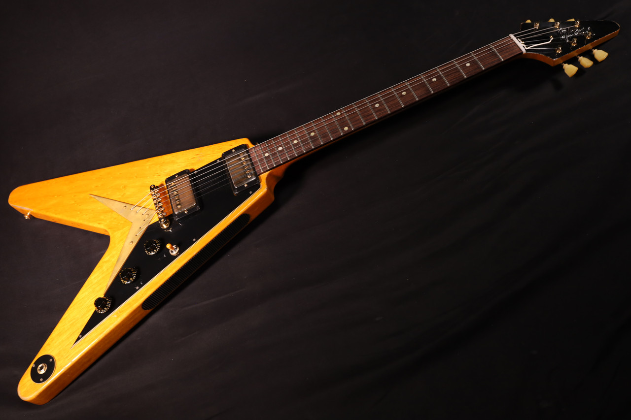 Gibson Custom Shop CUSTOM ORDER 58 Korina Flying V Black Pcikguard
