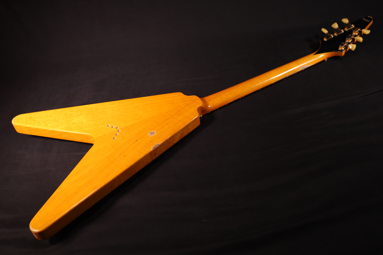 Gibson Custom Shop CUSTOM ORDER 58 Korina Flying V Black Pcikguard