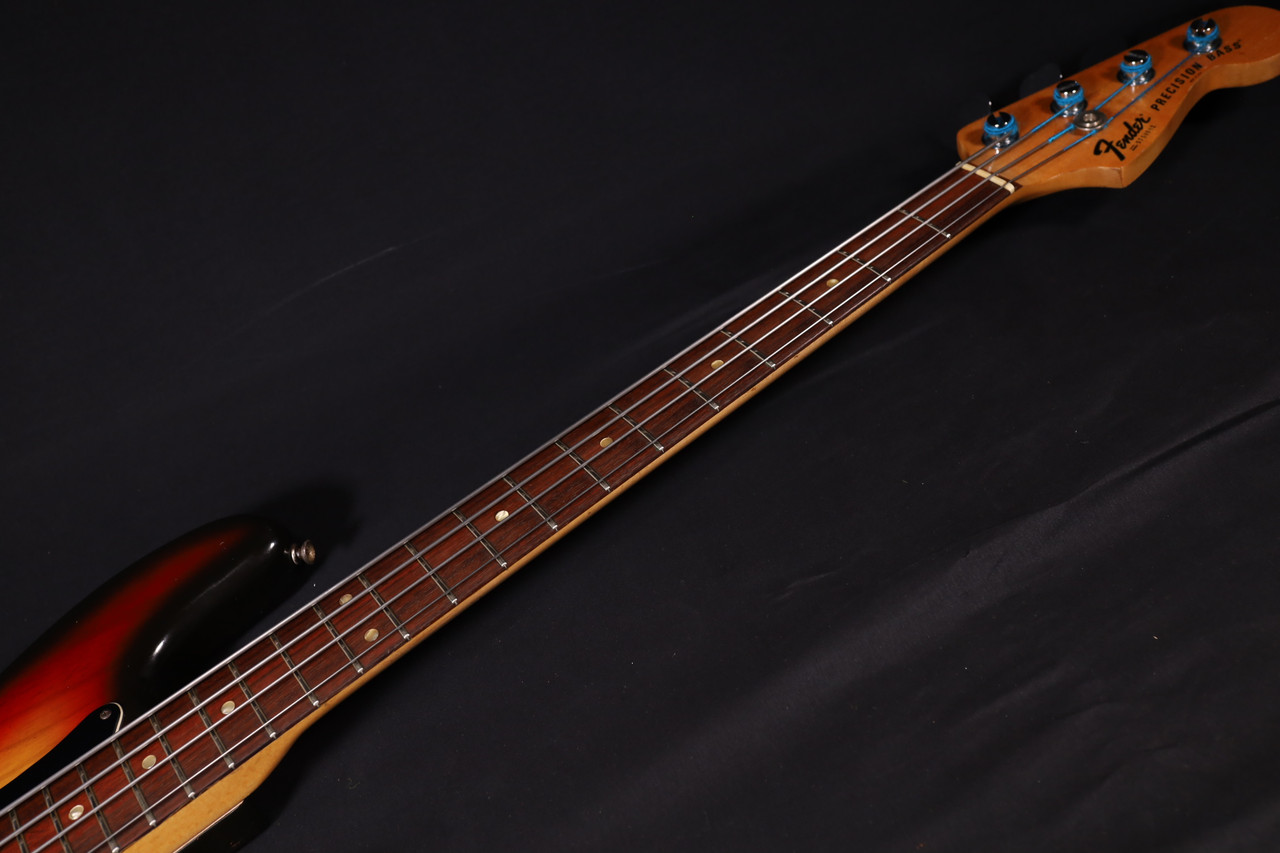 Vintage 1977 Fender Precision Bass Sunburst USED 082