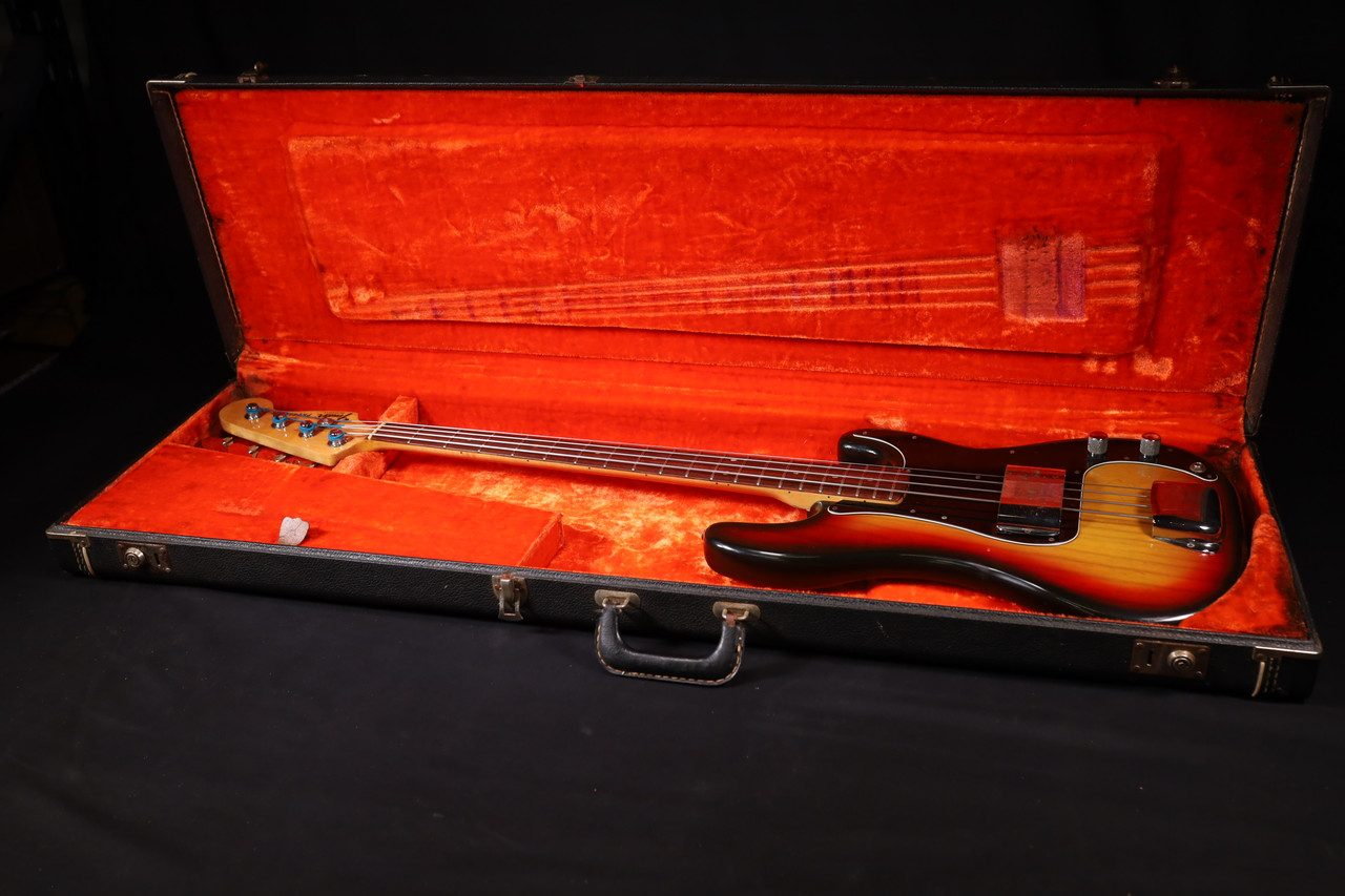Vintage 1977 Fender Precision Bass Sunburst USED 082