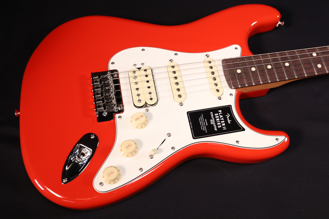 Fender Player II Stratocaster HSS Rosewood Fingerboard Coral Red