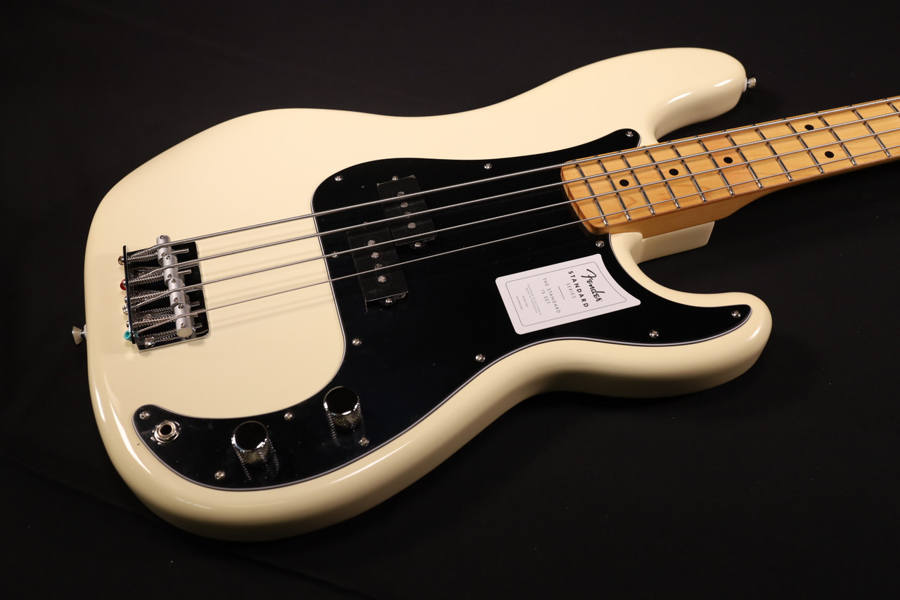 Fender Precision Bass アイボリー Fender Standard Precision Bass Maple Fingerboard Black Pickguard