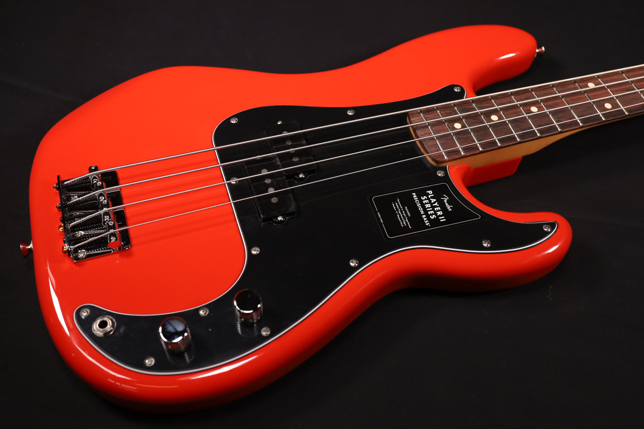 Fender Player II Precision Bass Rosewood Fingerboard Coral Red 822